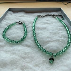Crystal Necklace and Bracelet